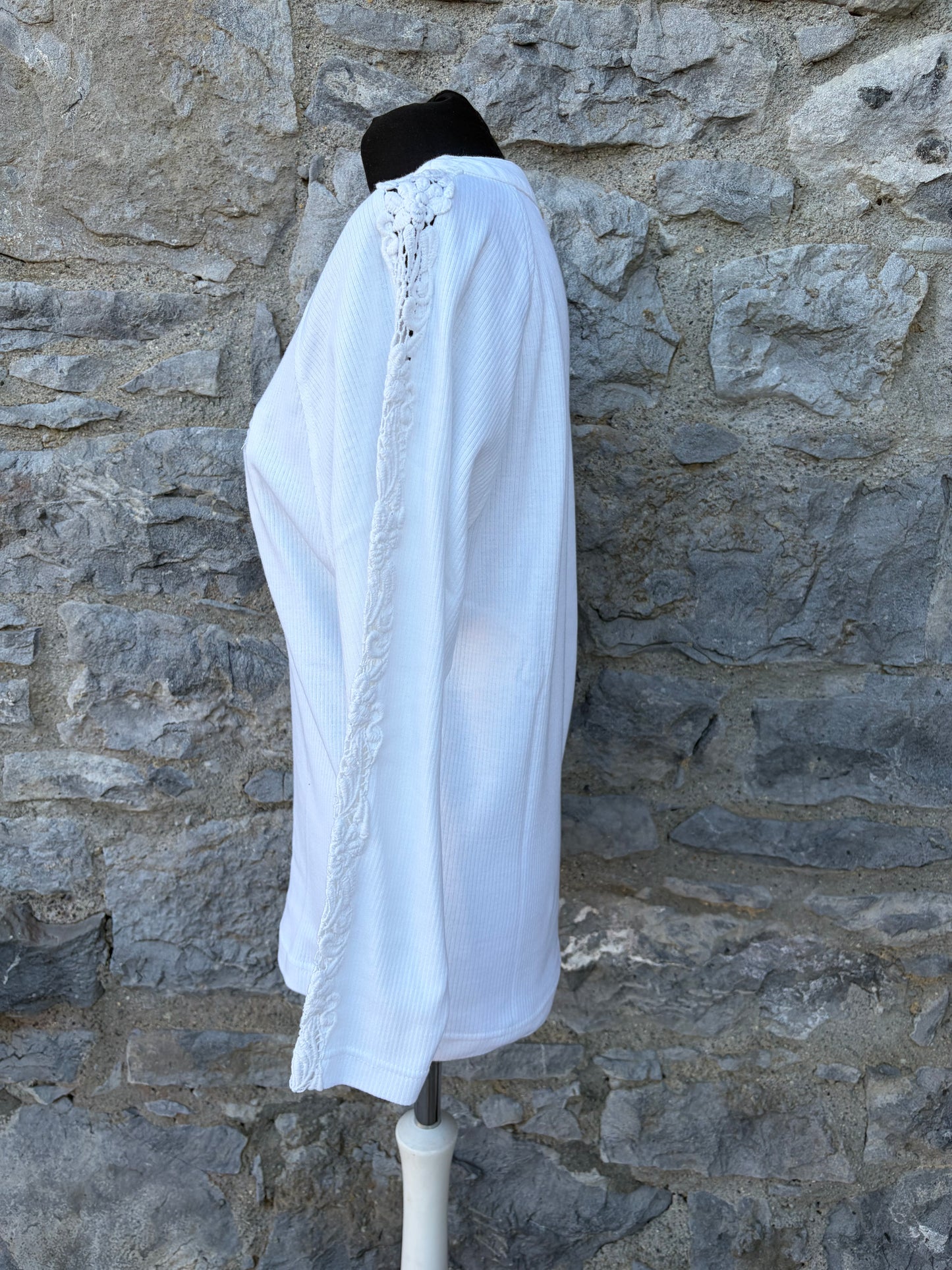 80s white top uk 8-10