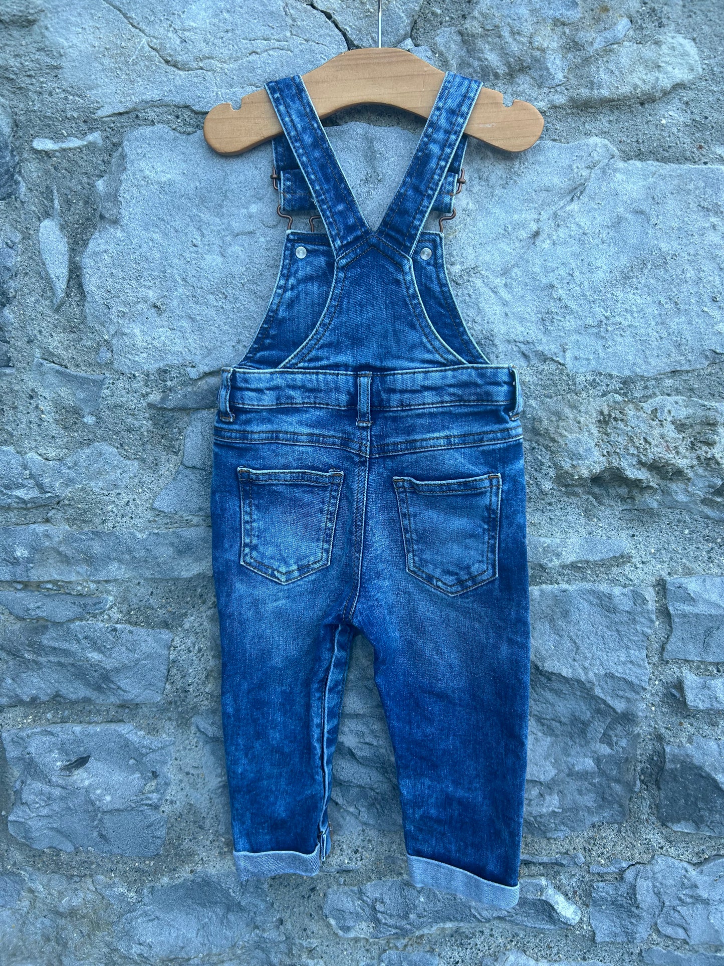 Denim dungarees 9-12m (74-80cm)