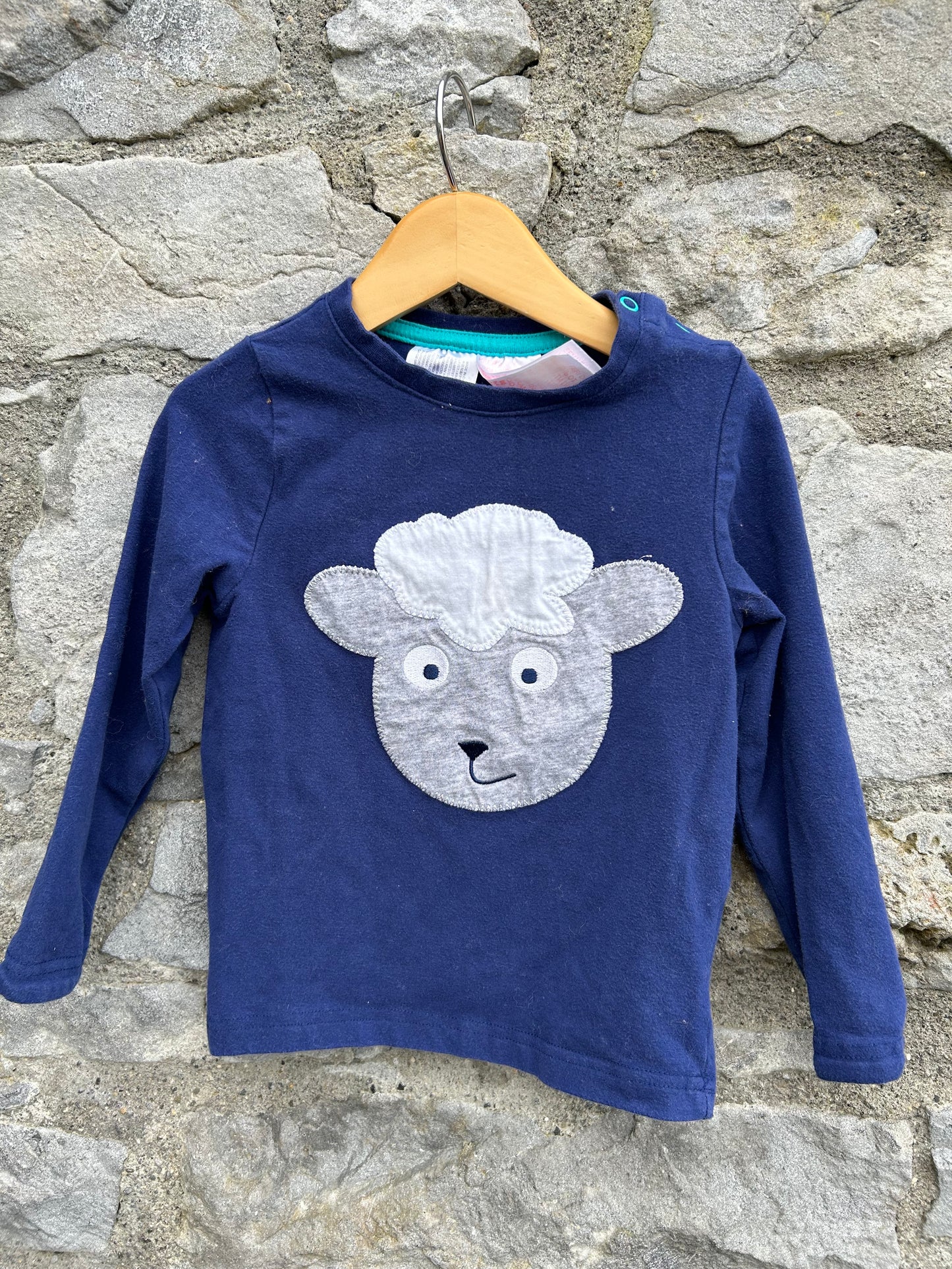 Sheep blue top  2y (92cm)