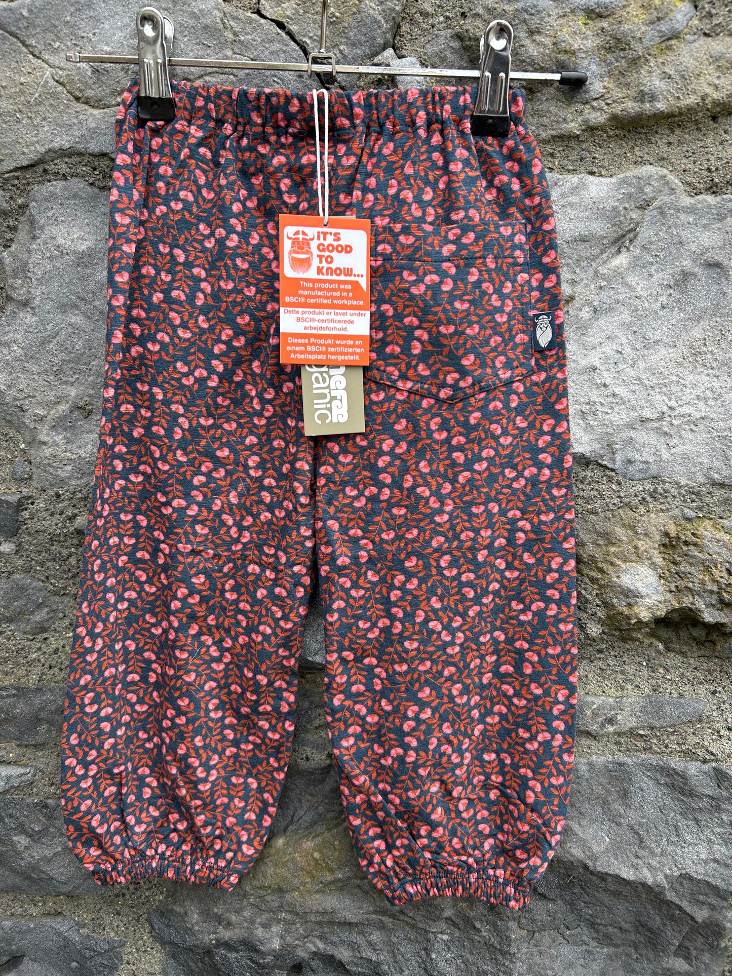 Pink flowers baggy pants  18m (86cm)