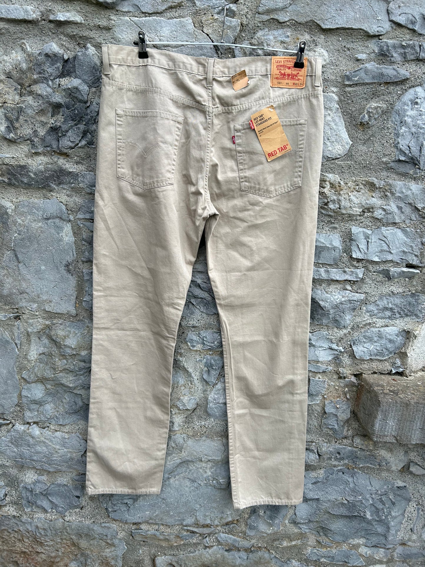 Beige jeans W40"x L34"