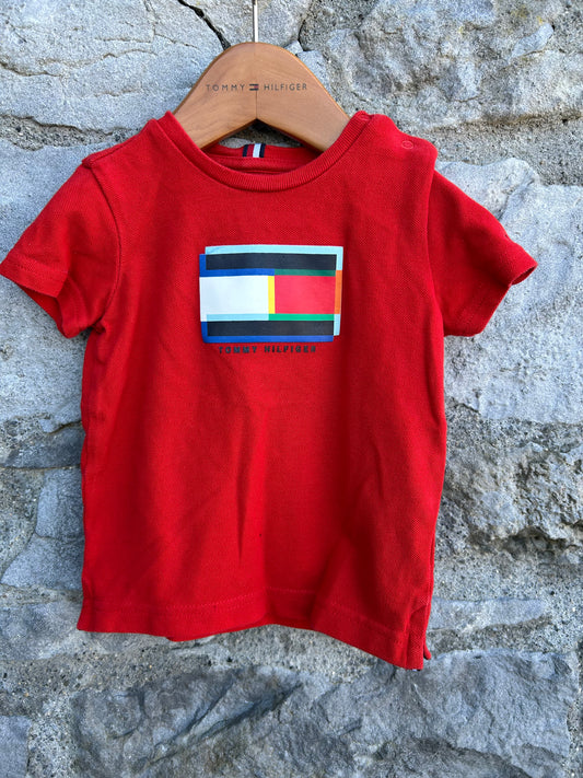 TH red T-shirt  6-9m (68-74cm)