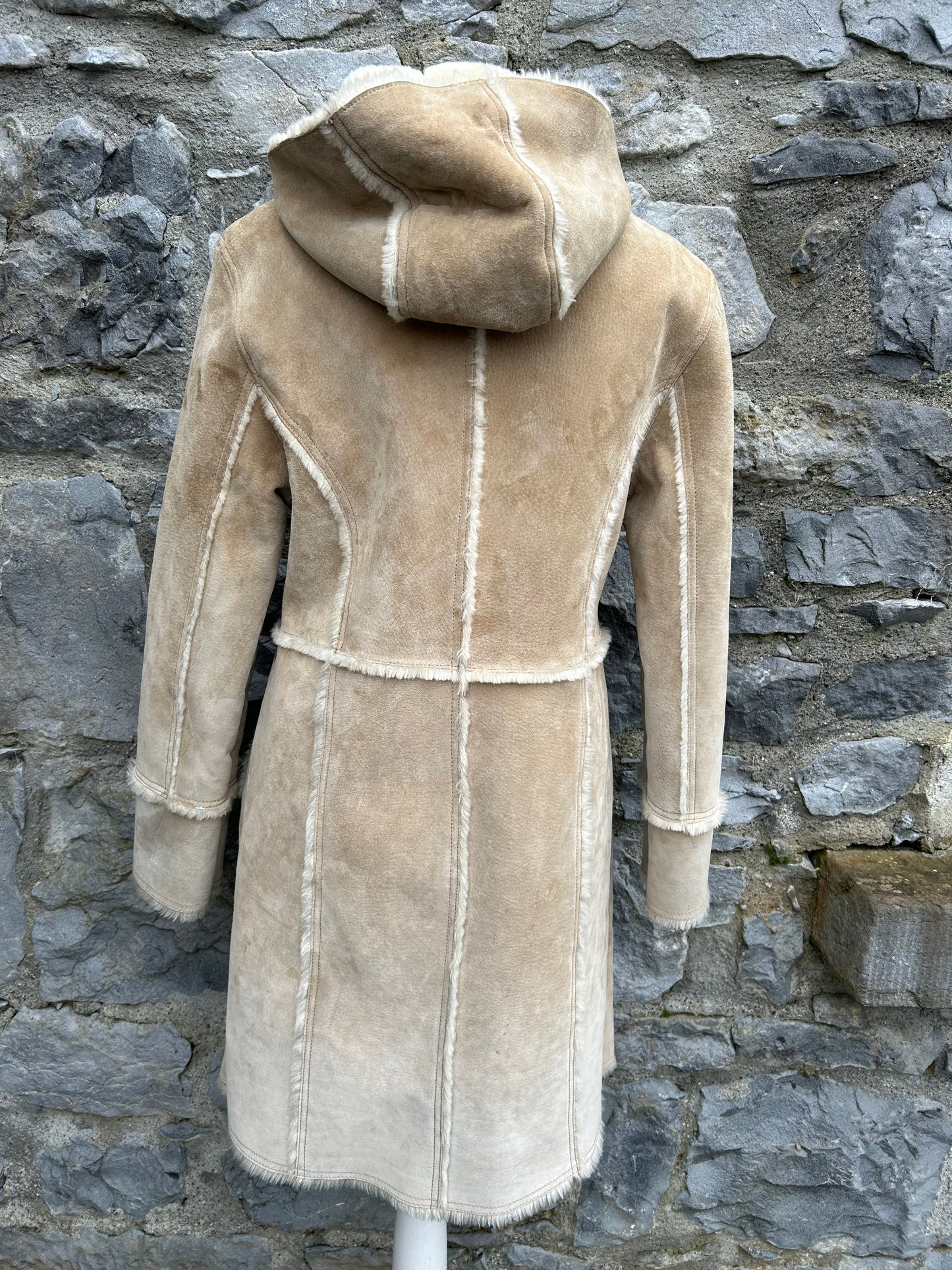 Sheepskin hooded coat uk 6-8