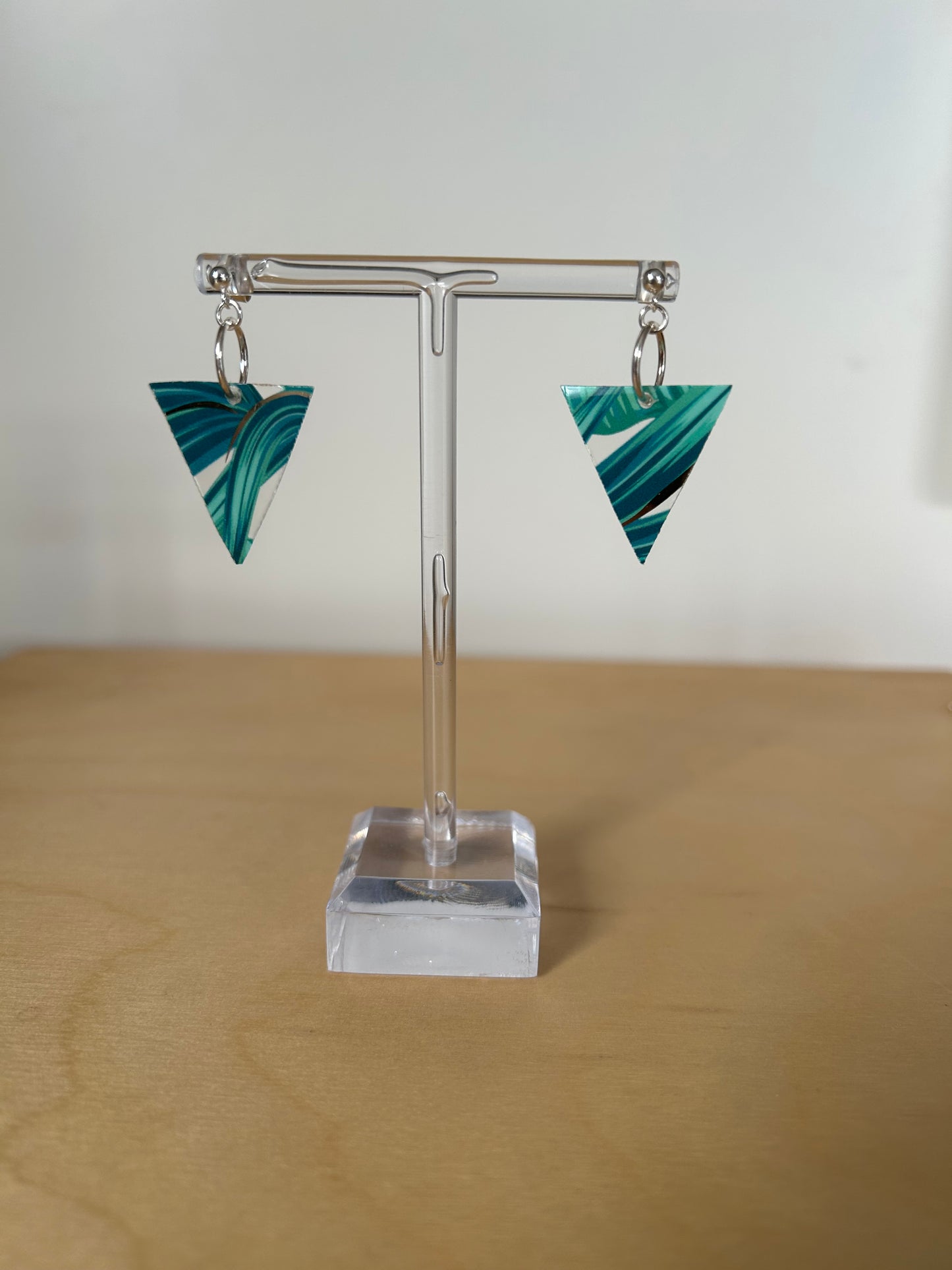 Upcycled phone case earrings