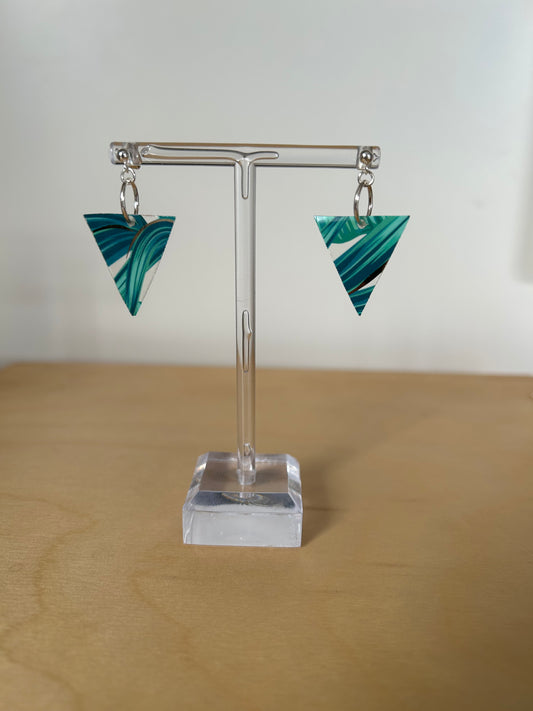 Upcycled phone case earrings