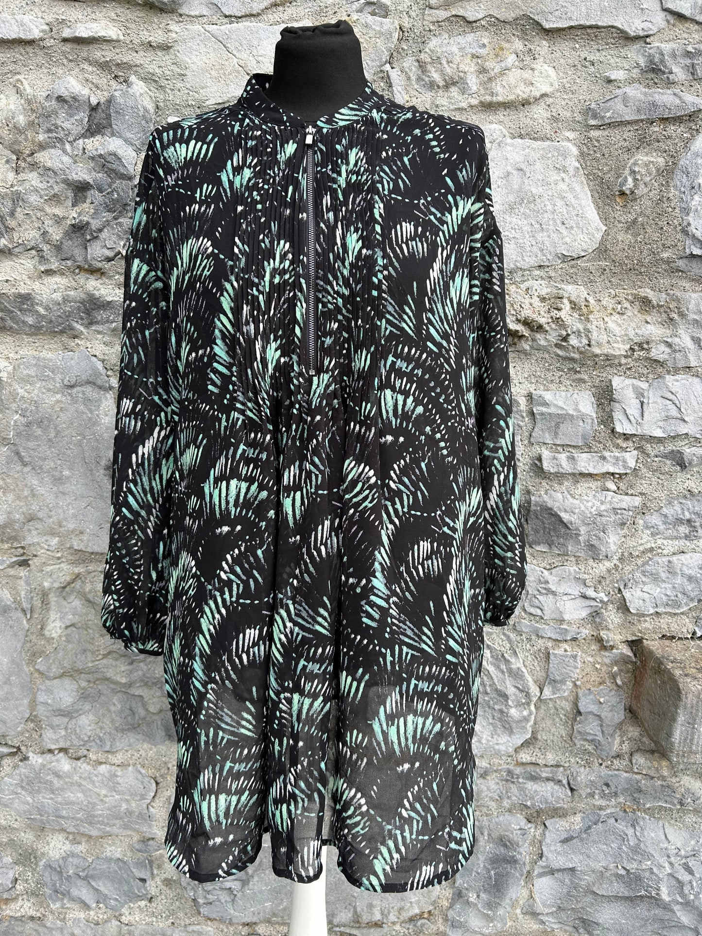 Black blouse top uk 14