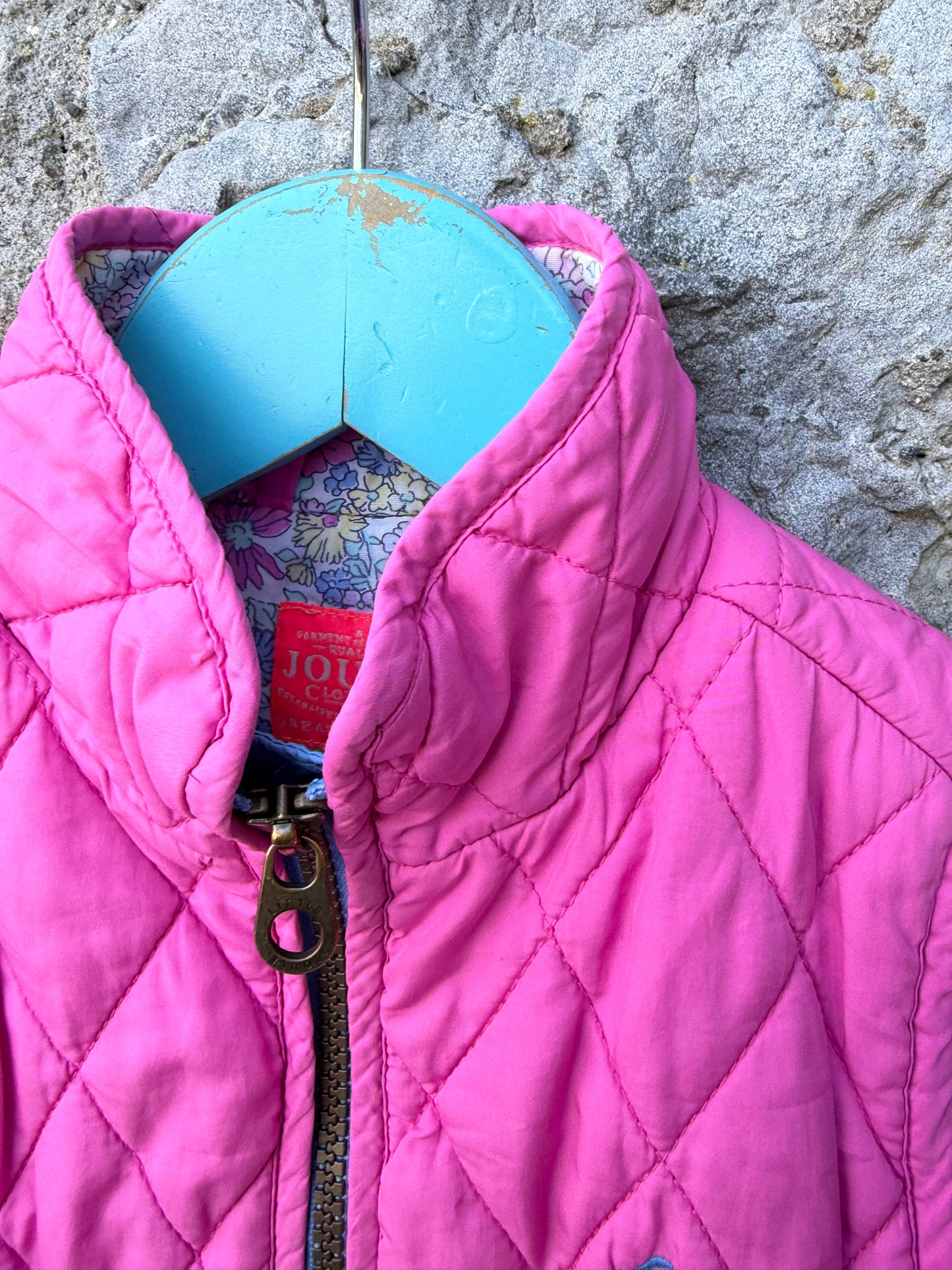 Pink quilted gilet  4y (104cm)