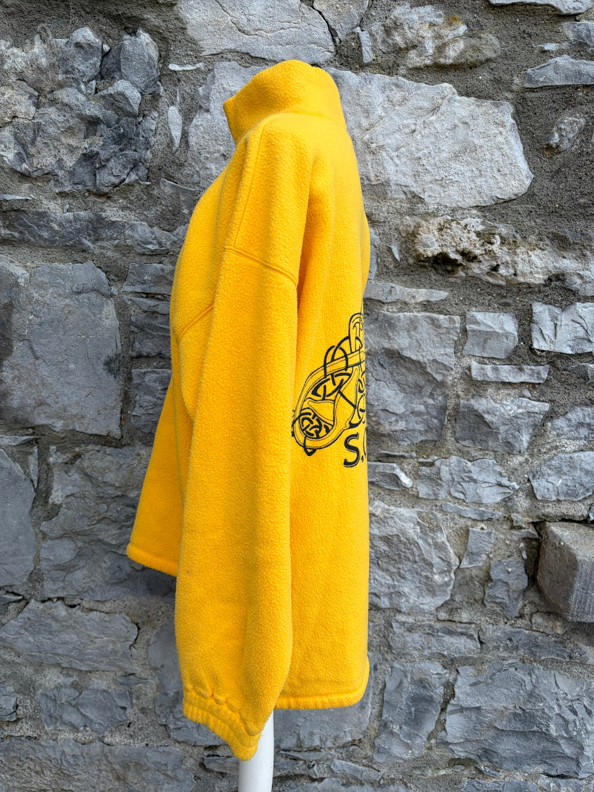 90s yellow fleece Large