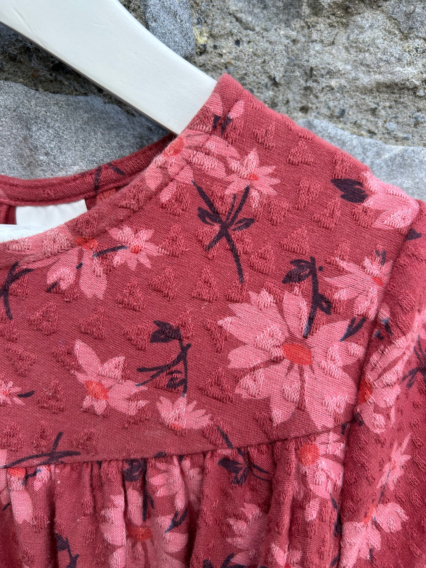Pink flowers dress  4-5y (104-110cm)