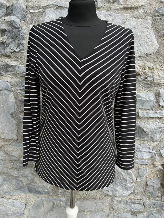 RL Black&white stripy top uk 10-12