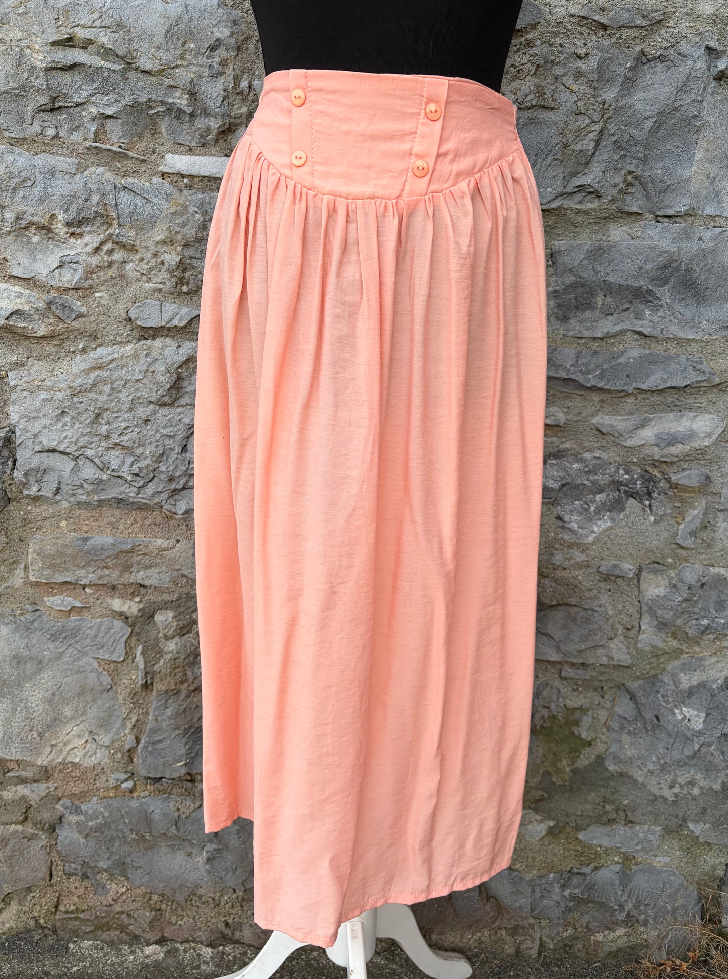 80s peach skirt uk 6-8