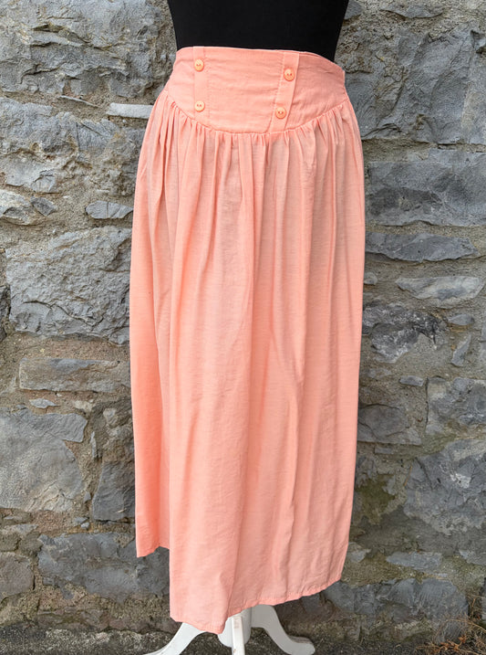 80s peach skirt uk 6-8