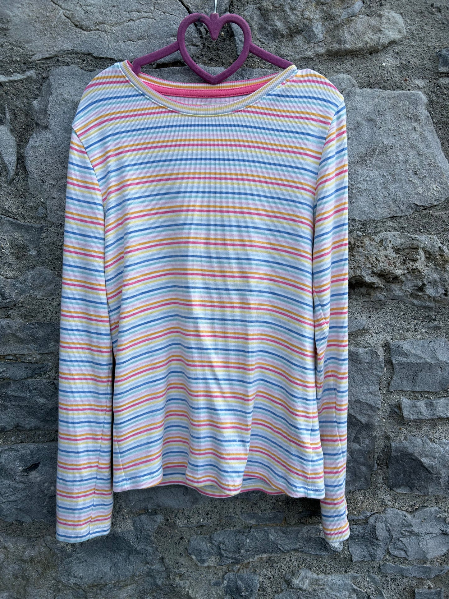 Rainbow stripy top 11-12y (146-152cm)