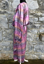 Load image into Gallery viewer, 80s pink stripy dress uk 12-14

