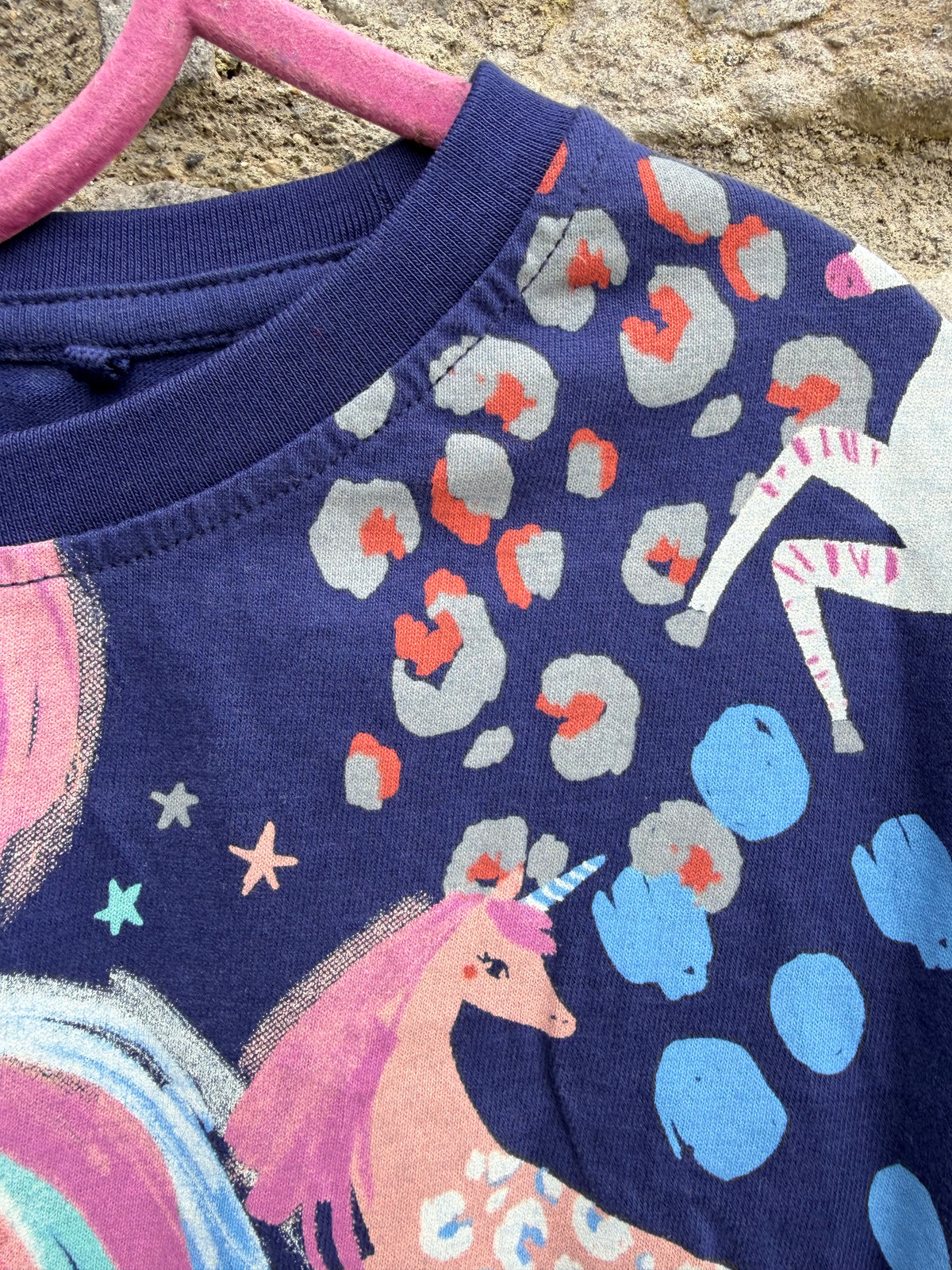 Unicorns navy top 11y (146cm)