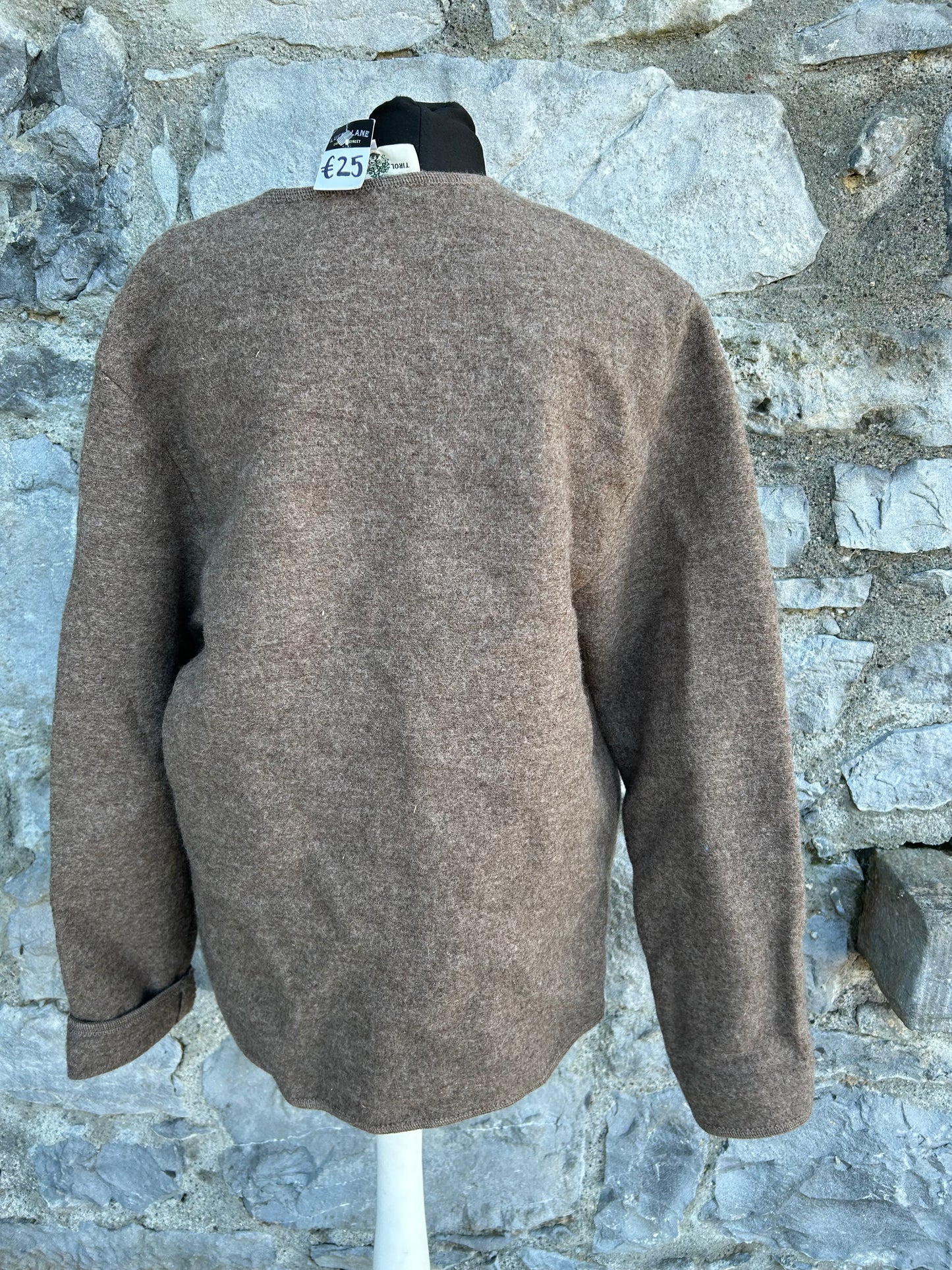 Brown Bavarian woolly cardigan uk 14