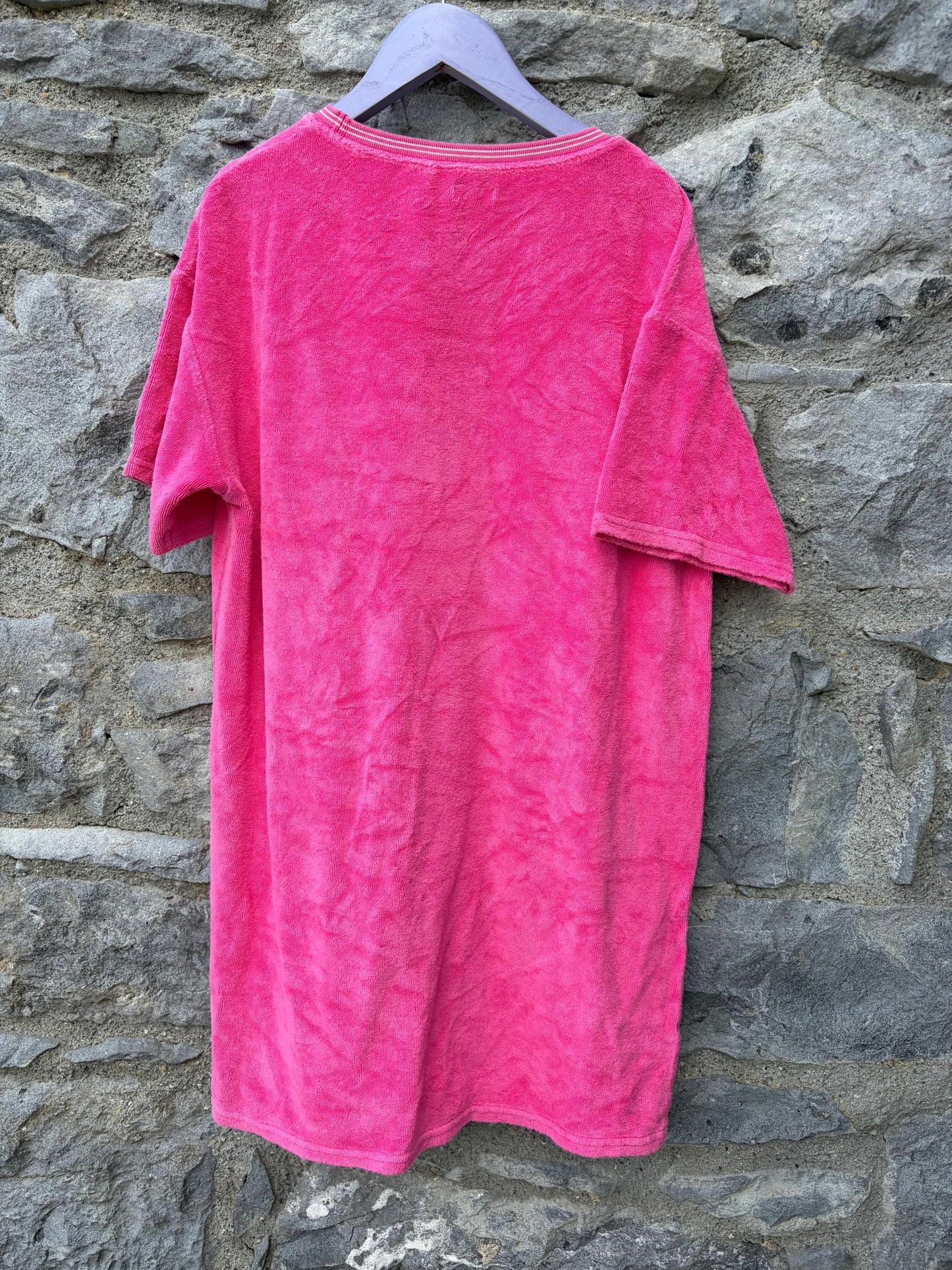 Pink Terry dress 11y (146cm)