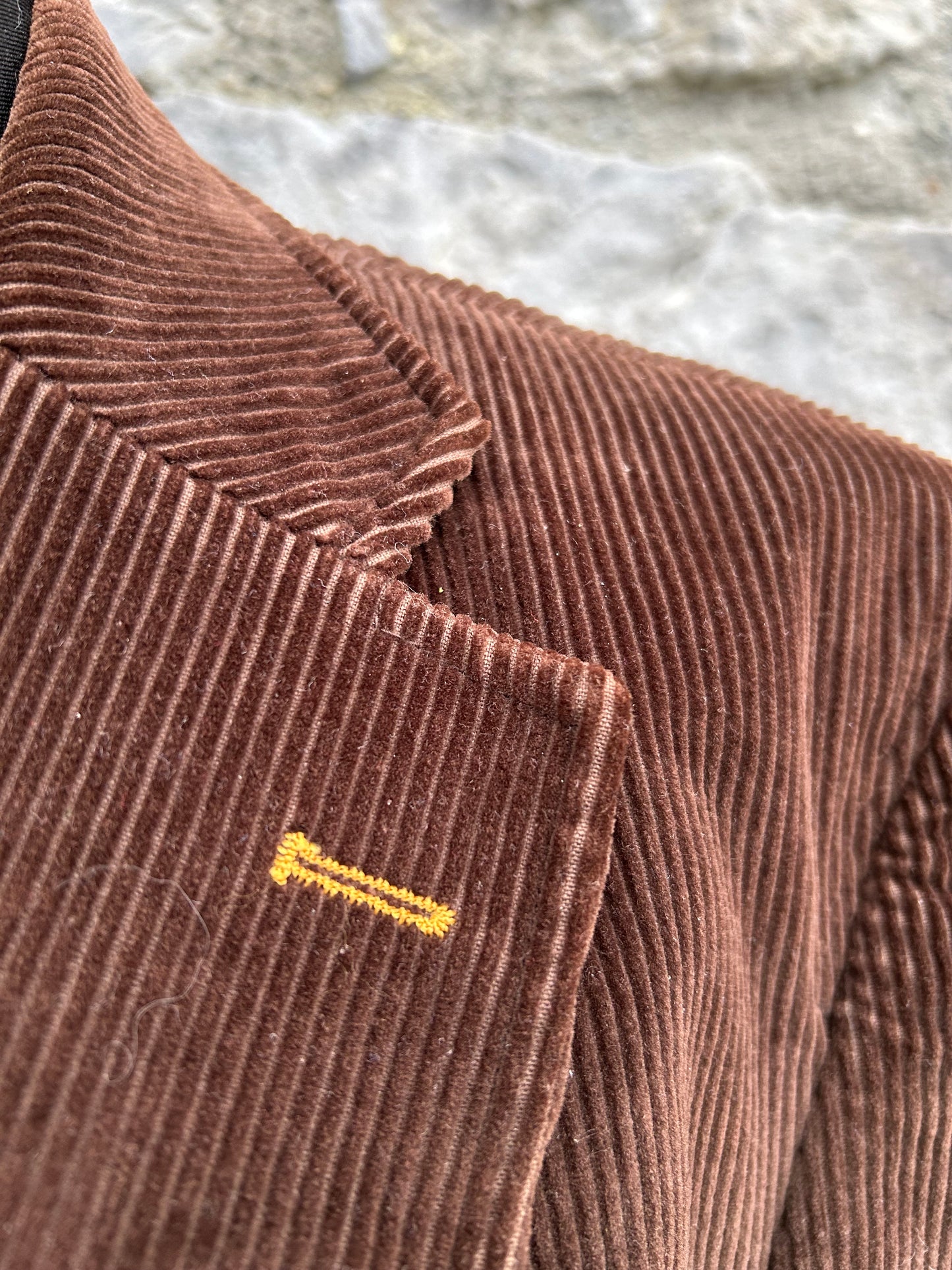 90s brown cord jacket Large