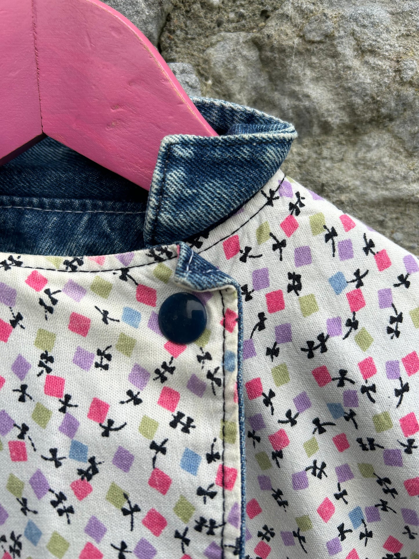 80s denim reversible jacket  3-4y (98-104cm)