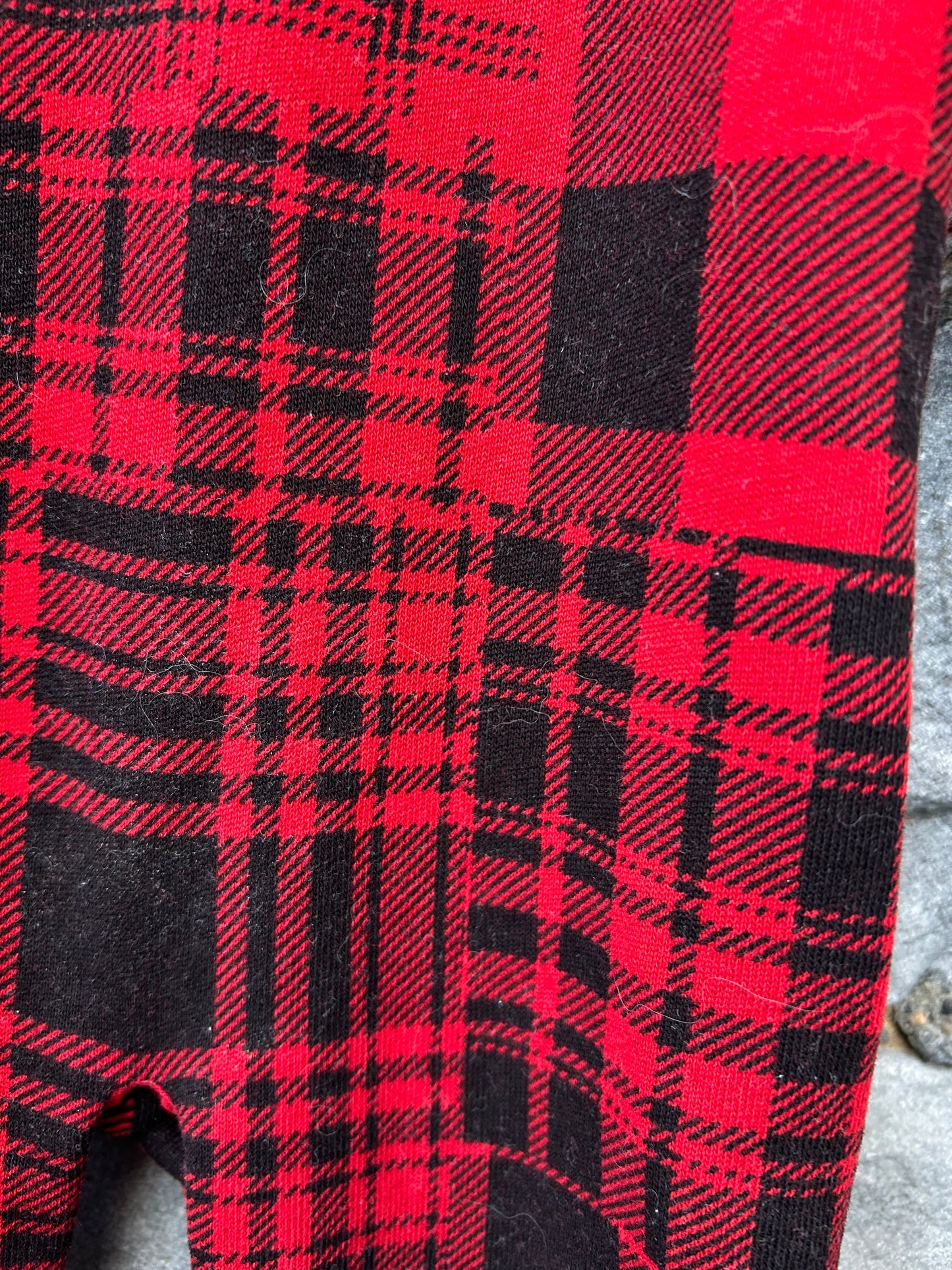 RL Red check sweat onesie  9-12m (74-80cm)
