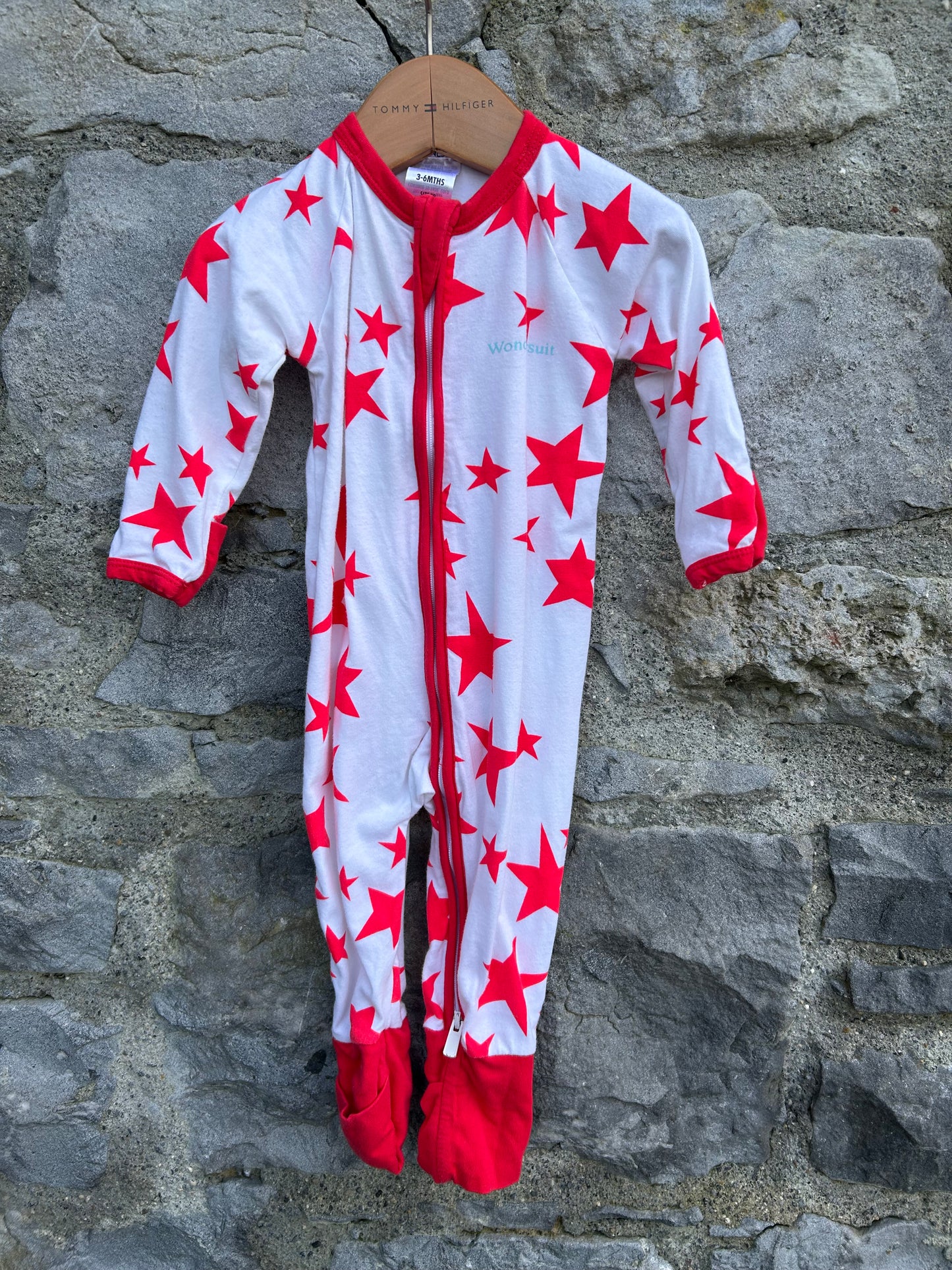 Stars zipped onesie 3-6m (62-68cm)