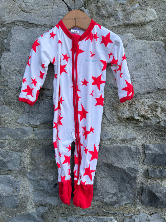 Stars zipped onesie 3-6m (62-68cm)