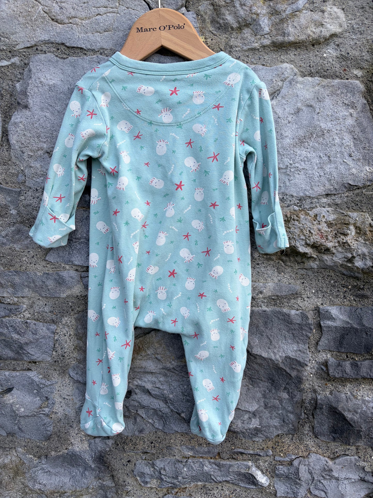 Octopuses blue onesie  3-6m (62-68cm)