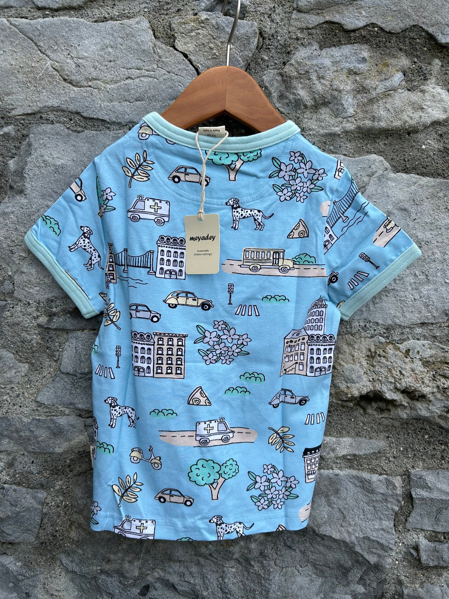 Blue city T-shirt 3-4y (98-104cm)