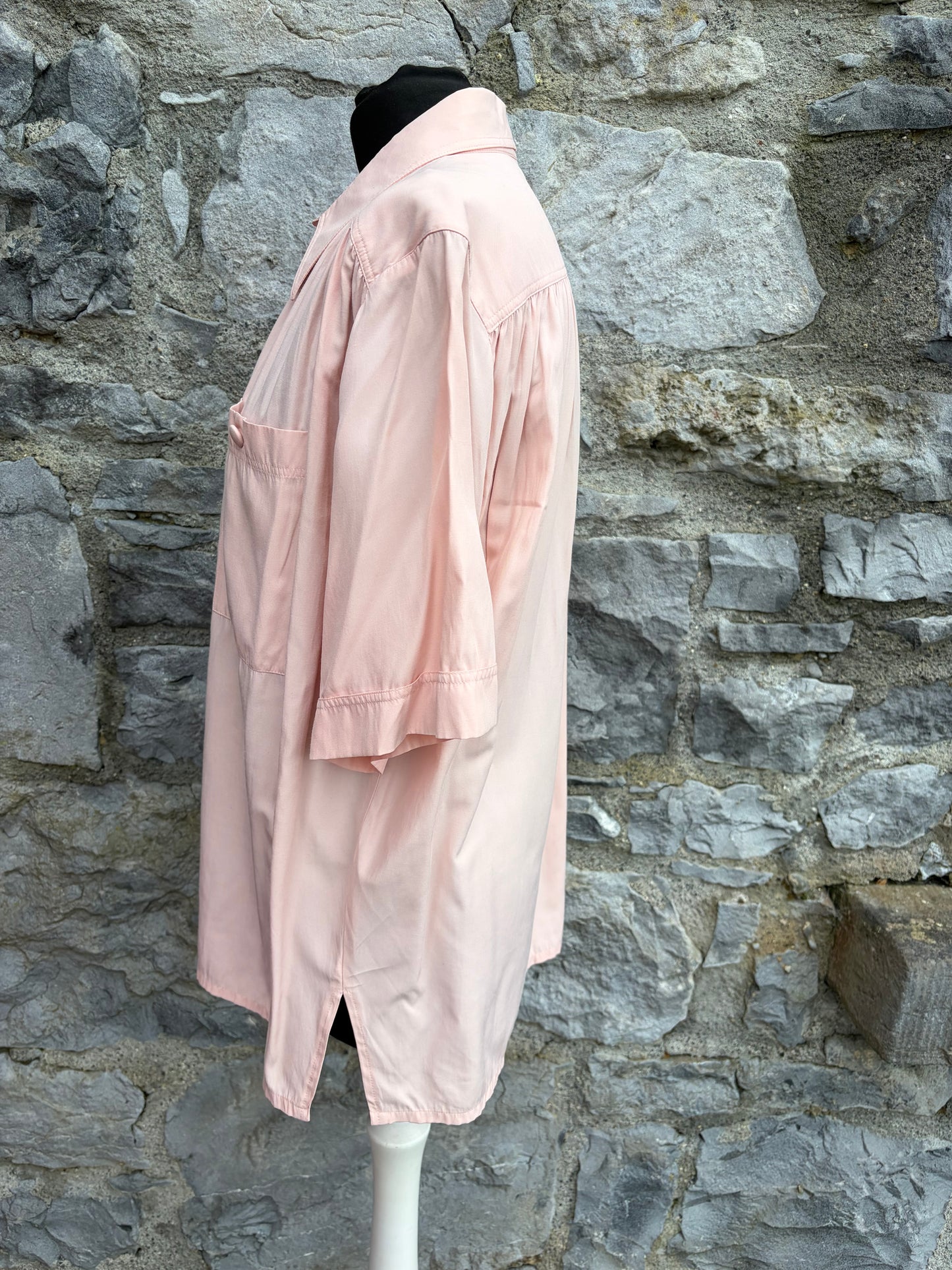 80s light pink blouse uk 16