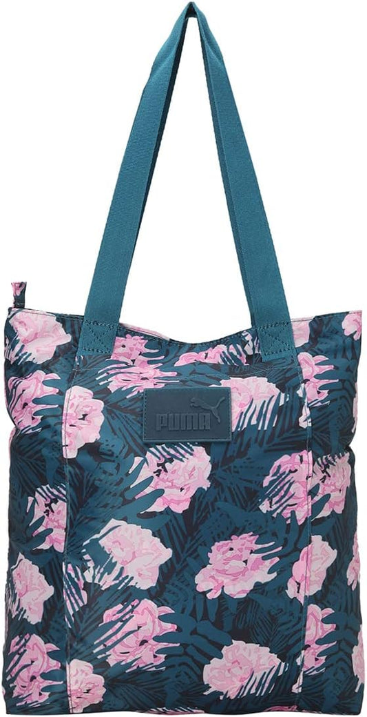 Navy floral shoulder bag