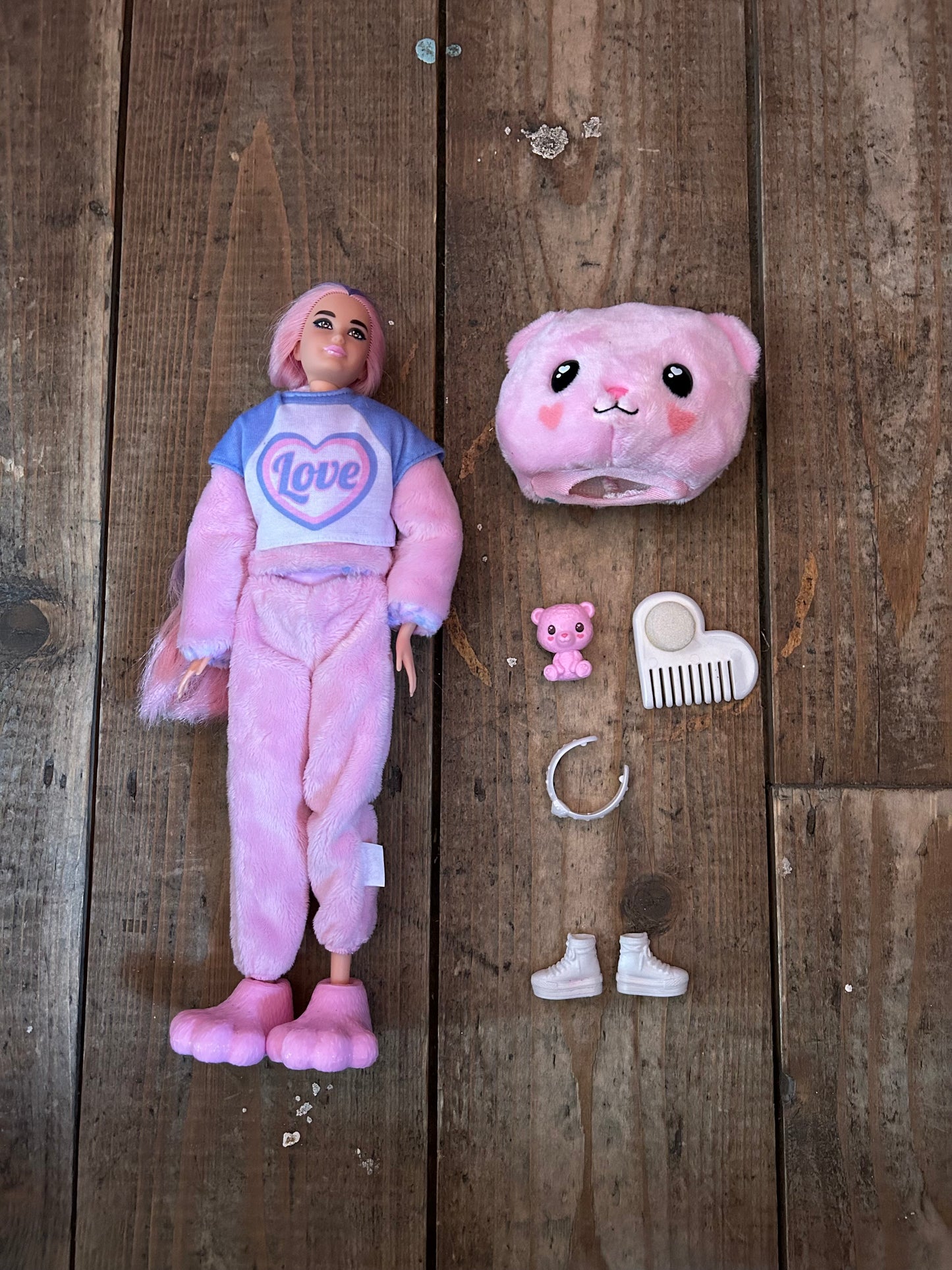Pink dress up Barbie bear
