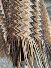 Load image into Gallery viewer, Brown chevron poncho  uk 8-12
