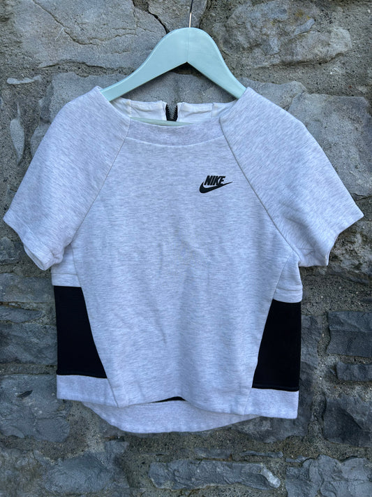 Grey Tech Fleece Mesh Top 12-13y (152-158cm)