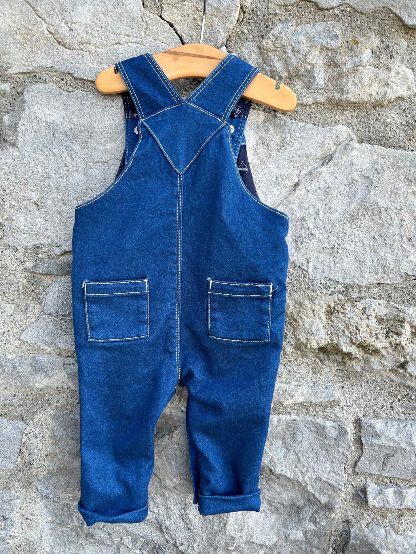 Denim dungarees   3-6m (62-68cm)