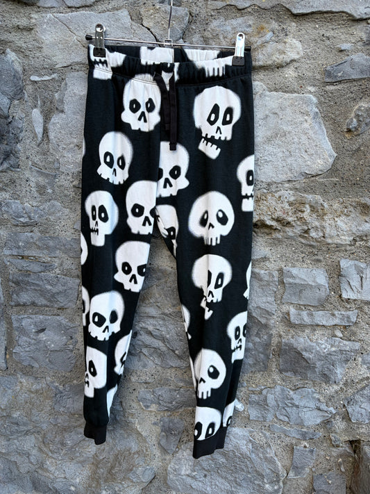 Skulls Black&white pants 8-9y (128-134cm)