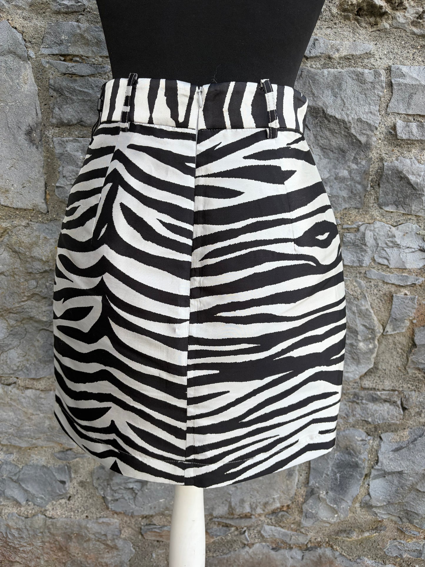 Jacquard Short zebra skirt uk 6-8