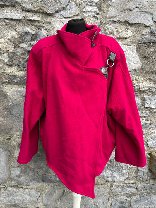 90s pink woolly jacket uk 12-14