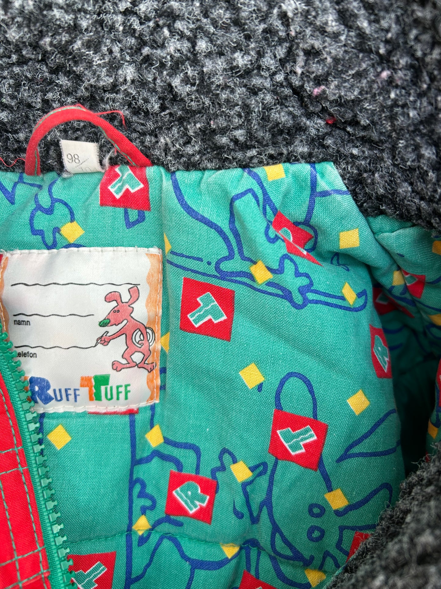 80s red jacket 3-4y (98-104cm)