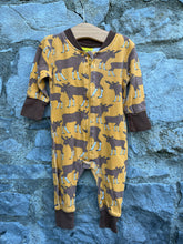 Load image into Gallery viewer, Mustard moose onesie  0-3m (56-62cm)
