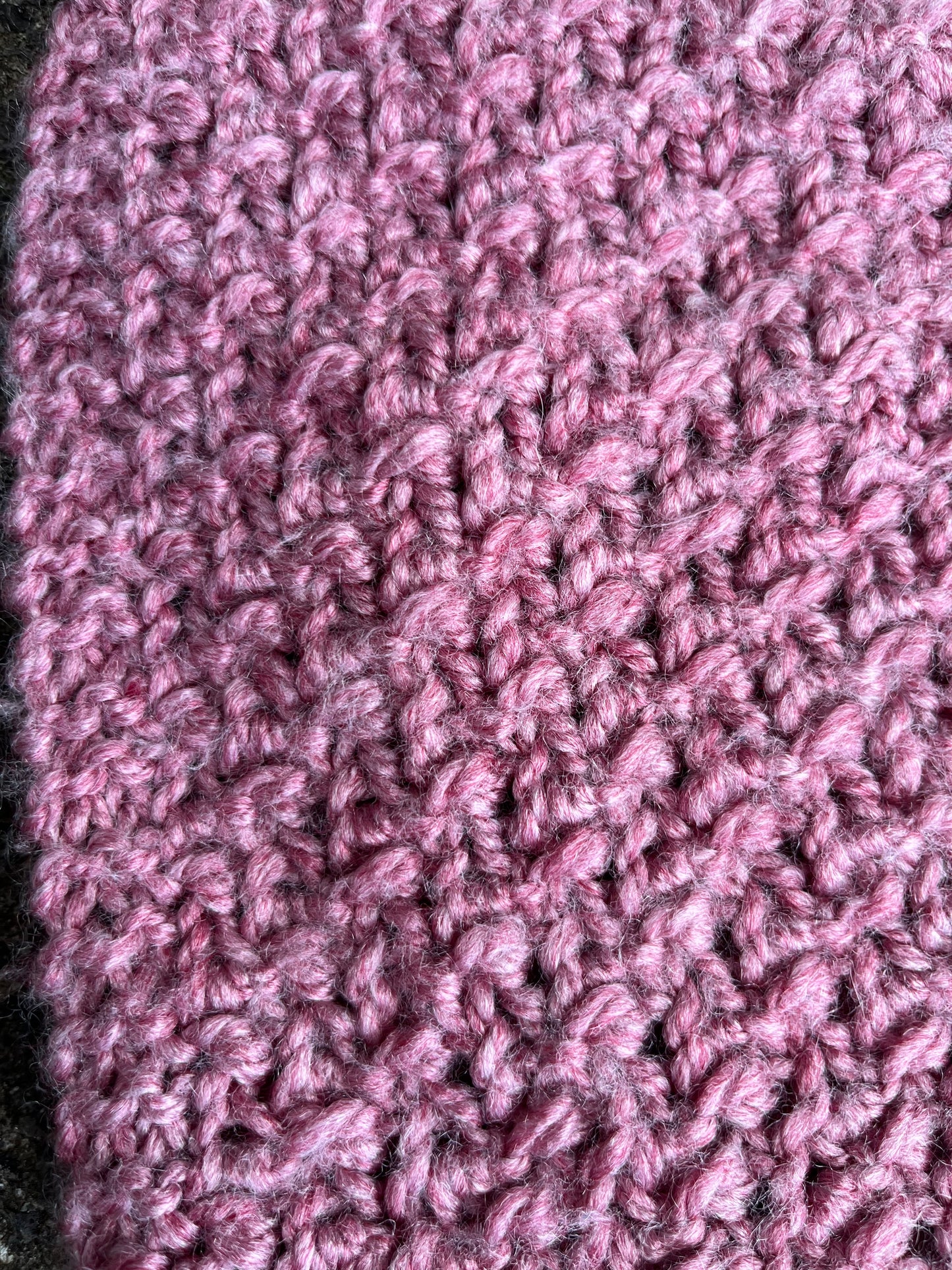 Pink loop scarf