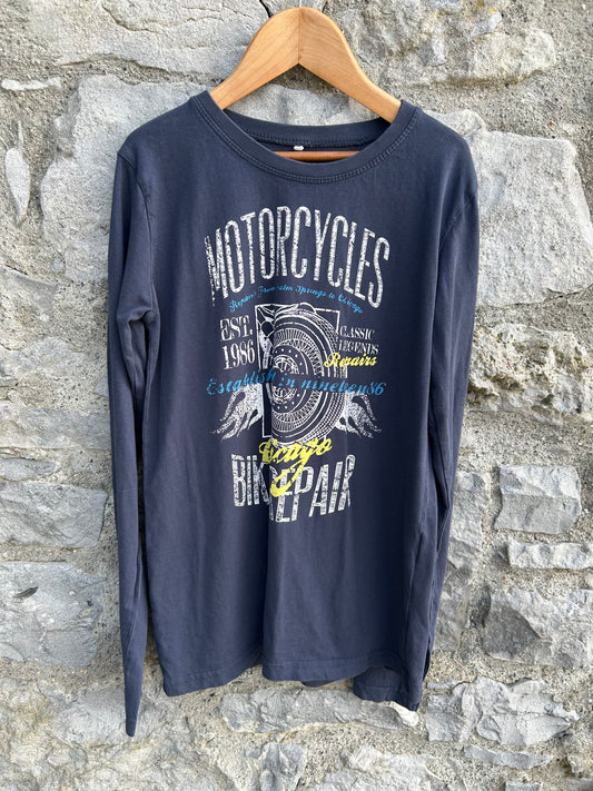 Motorcycles navy top  11-12y (146-152cm)