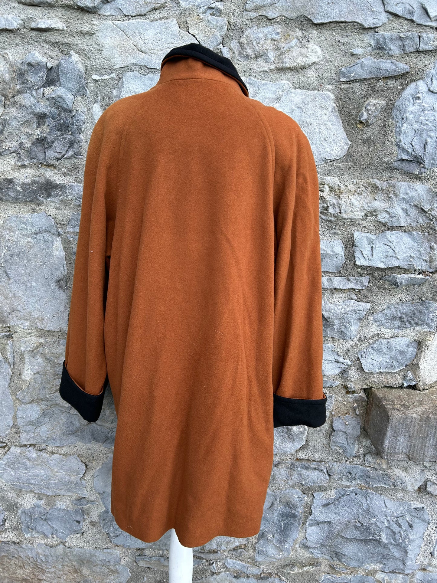 90s brown woolly coat uk 16