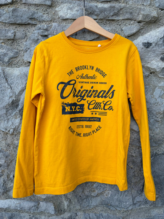 Originals yellow top 7-8y (122-128cm)