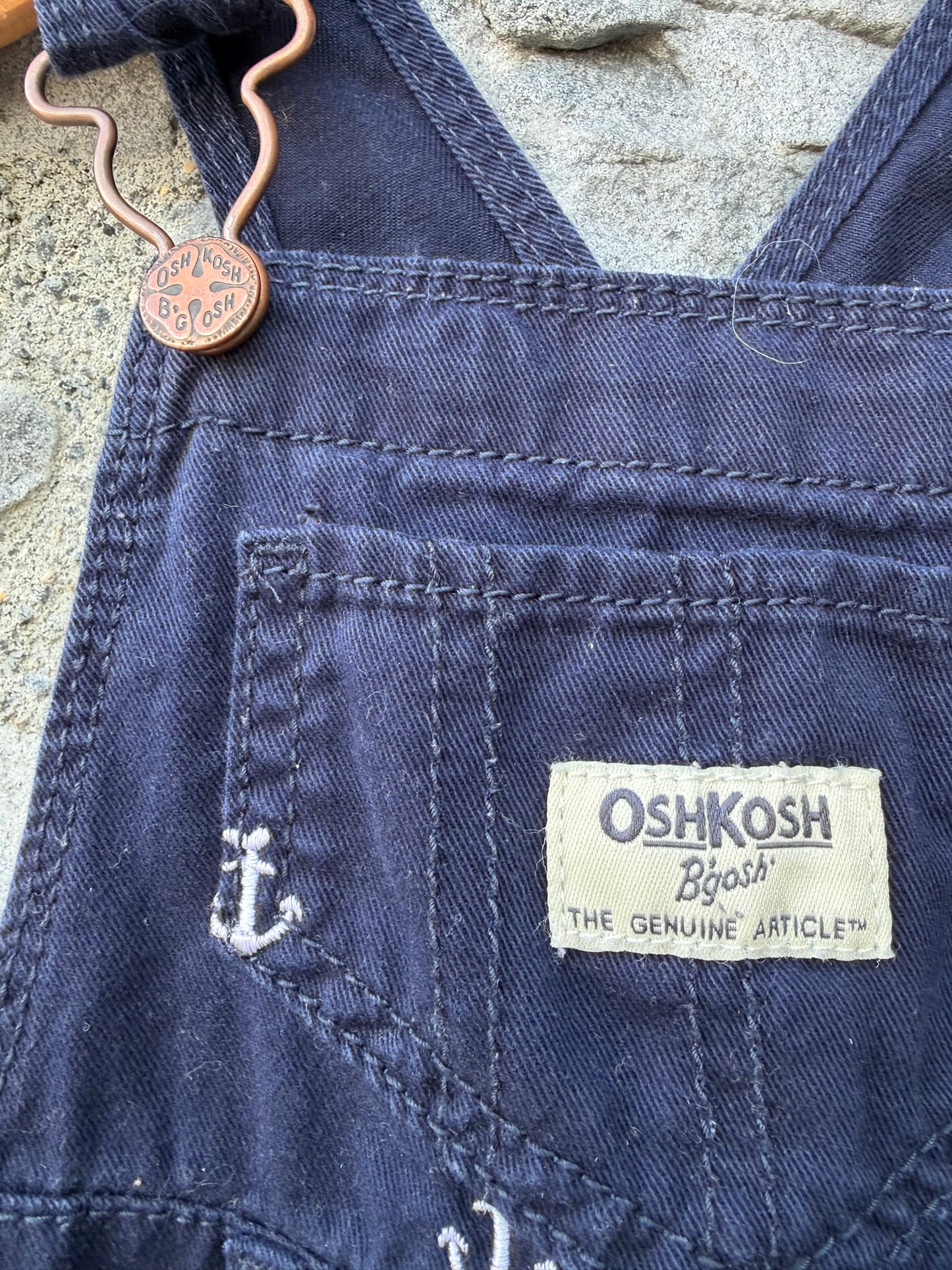 Anchor navy pinafore  12-18m (80-86cm)