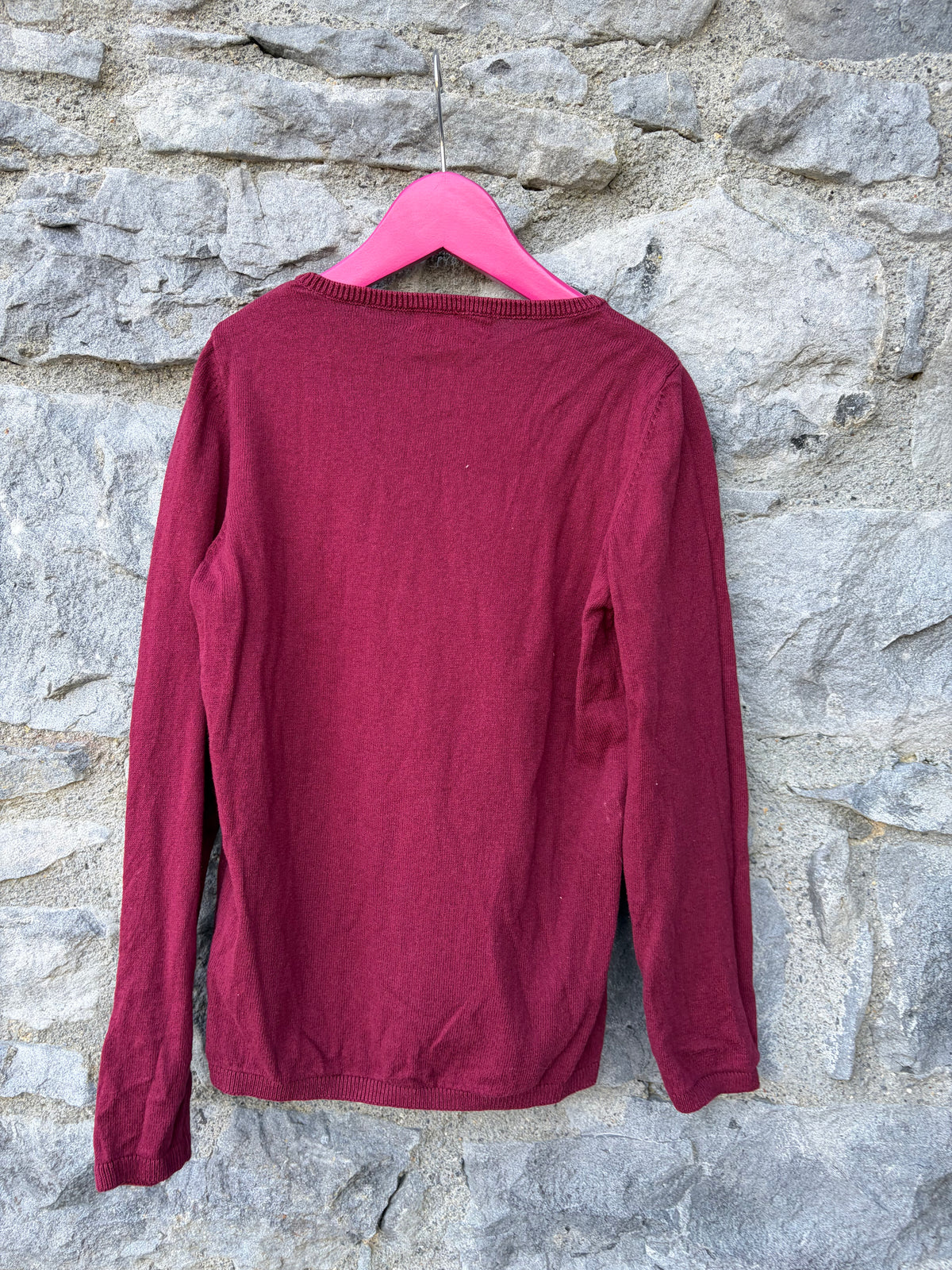 Meadow flowers maroon jumper 9-10y (134-140cm)
