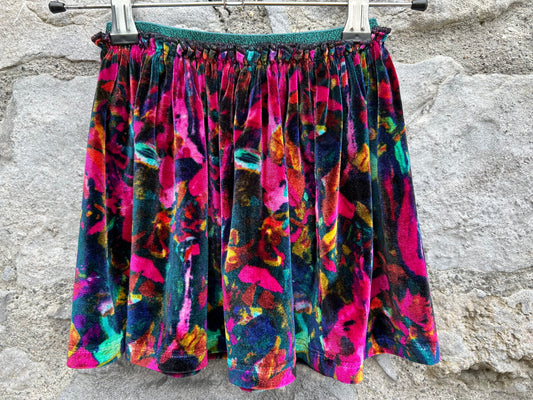 Colourful velvet skirt  2-3y (92-98cm)