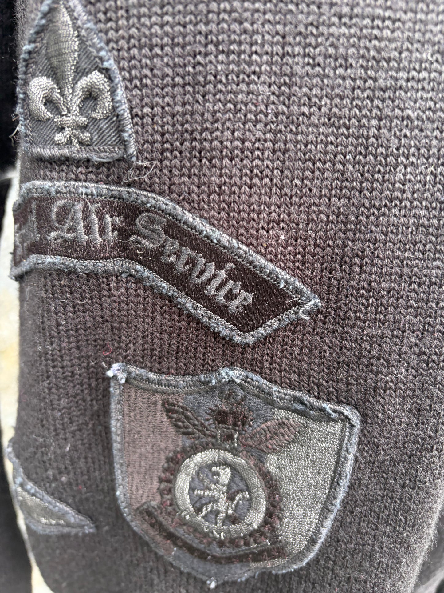 Y2K Versace army supply black jumper Medium