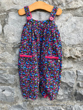Load image into Gallery viewer, Woodland cord dungarees  6-12m (68-80cm)
