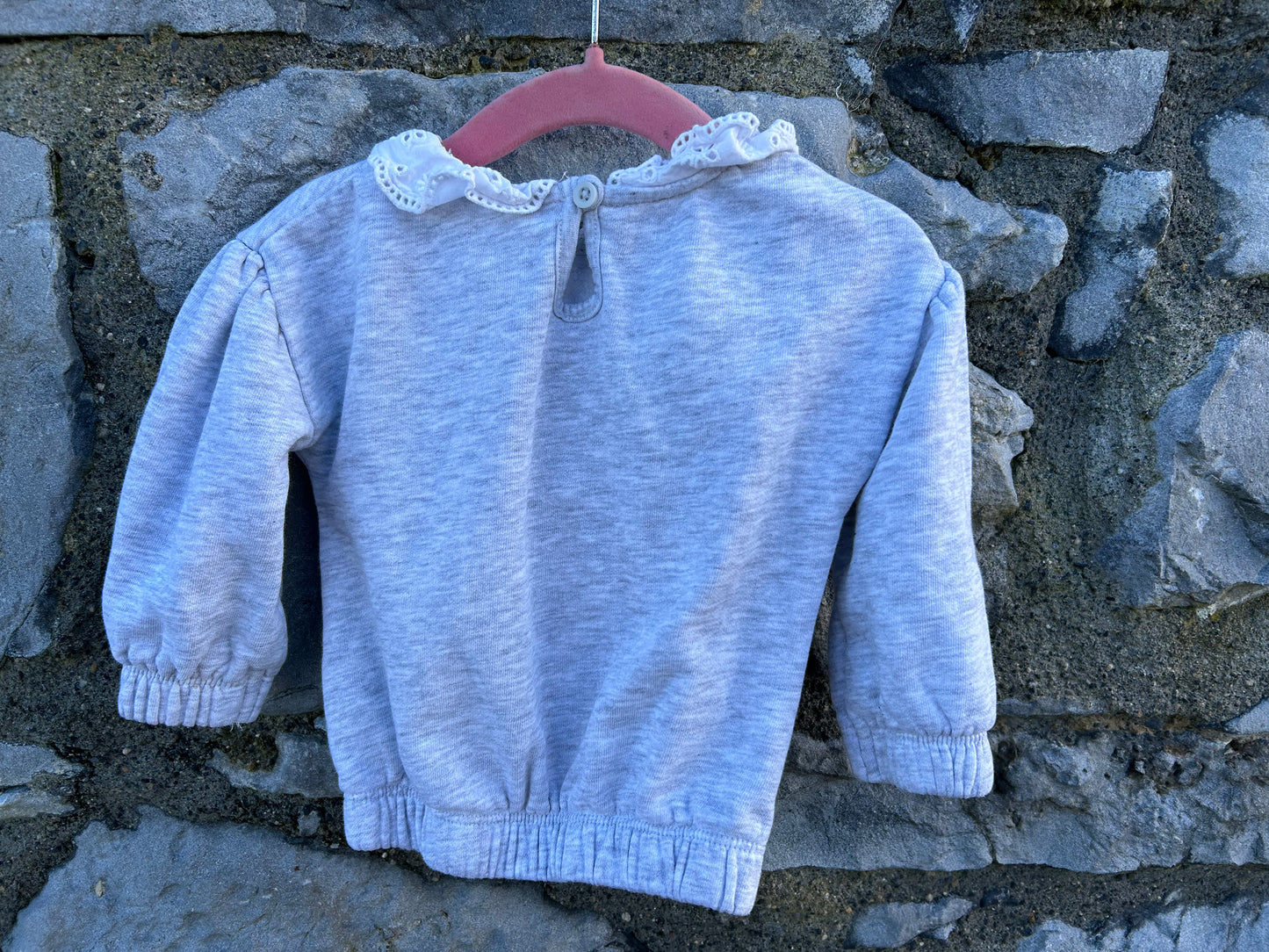 Bunny grey sweatshirt  9-12m (74-80cm)