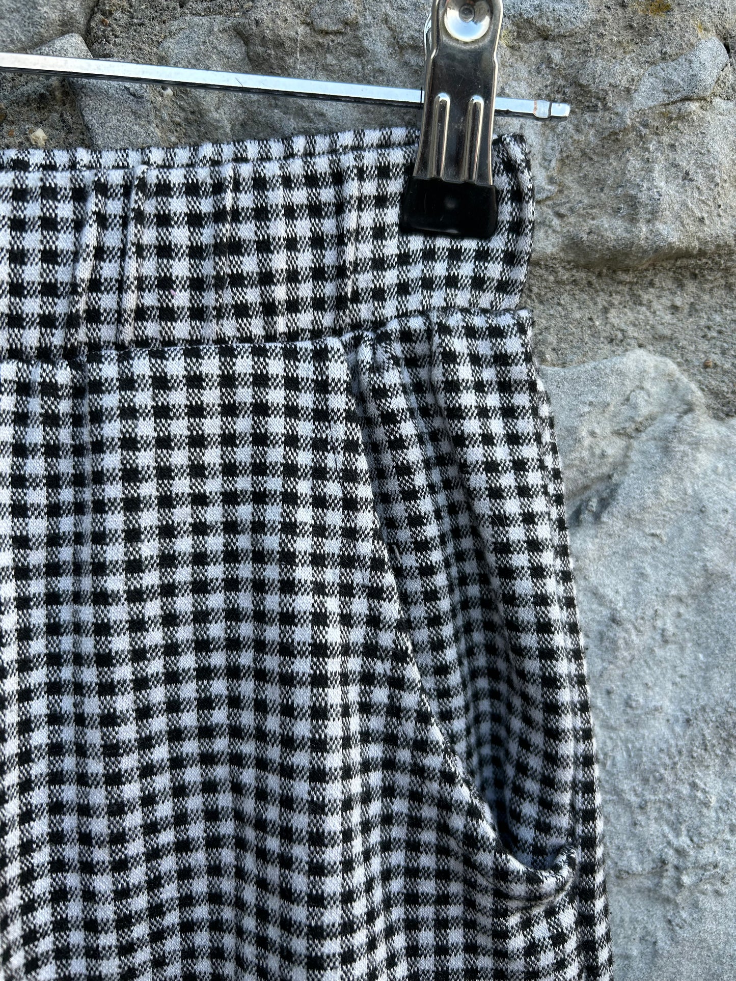 Black&white gingham culottes  11-12y (146-152cm)